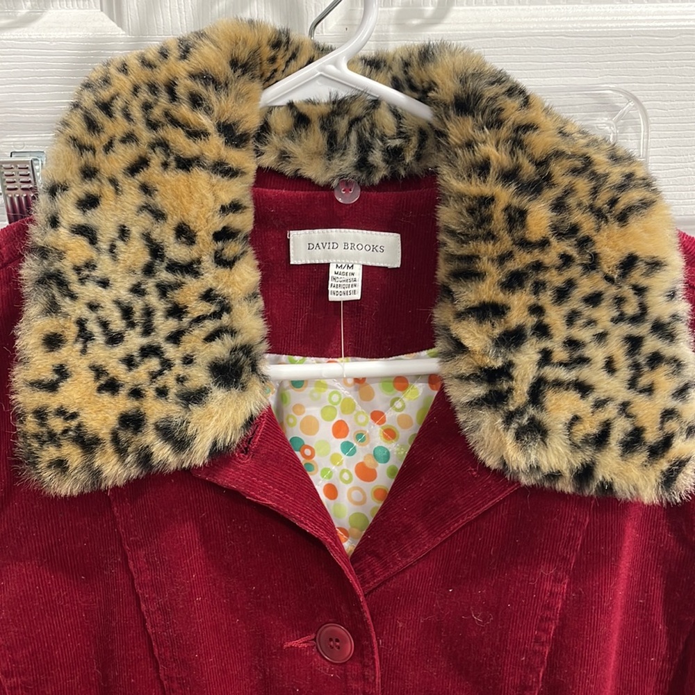 Red Jacket with Fur - Picture 2 of 3